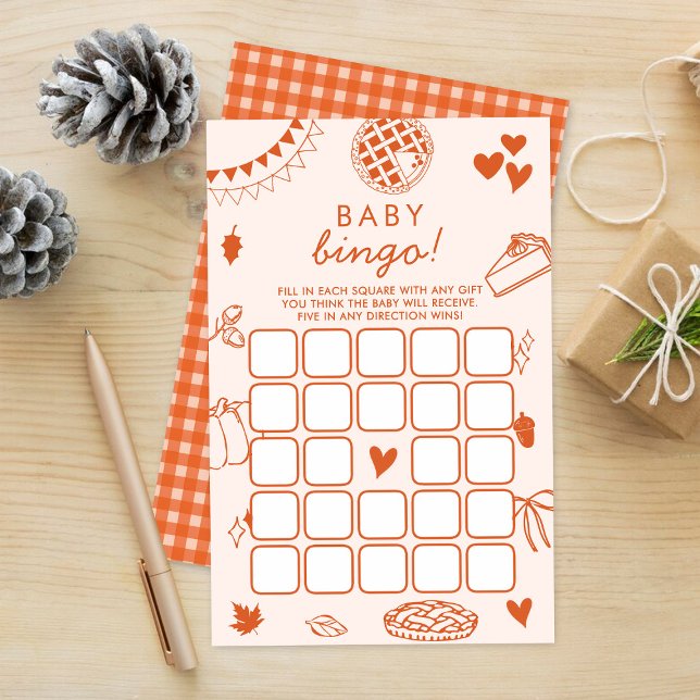 Little Cutie Pie Fall Baby Shower Bingo Game (Von Creator hochgeladen)