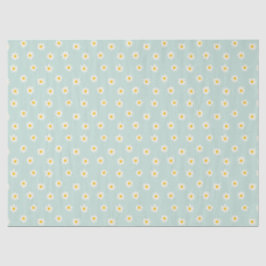 Little Daisies - soft teal Seidenpapier