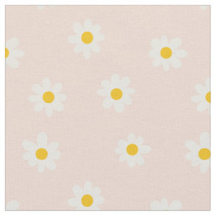 Little Daisies - weiche Aprikose Stoff