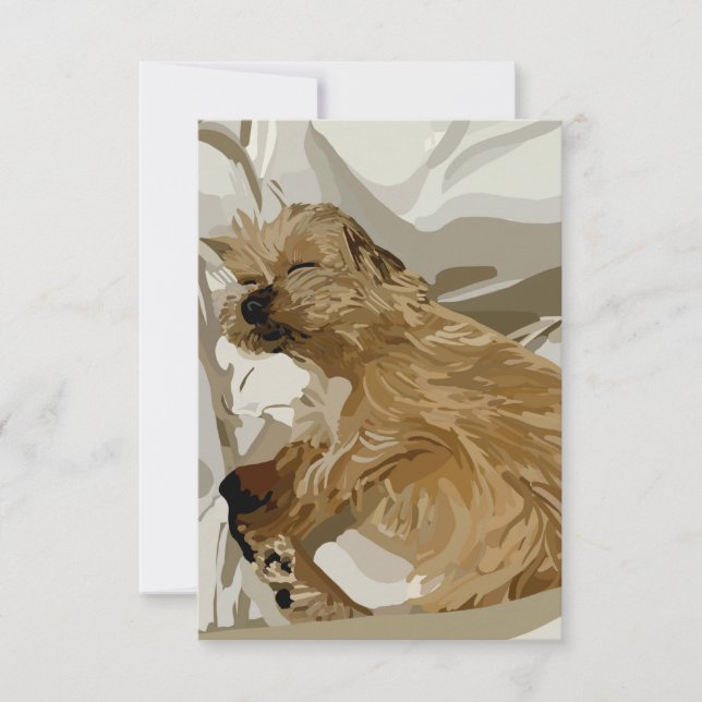 Little Daisy der Hund Dankeskarte (Vorderseite)