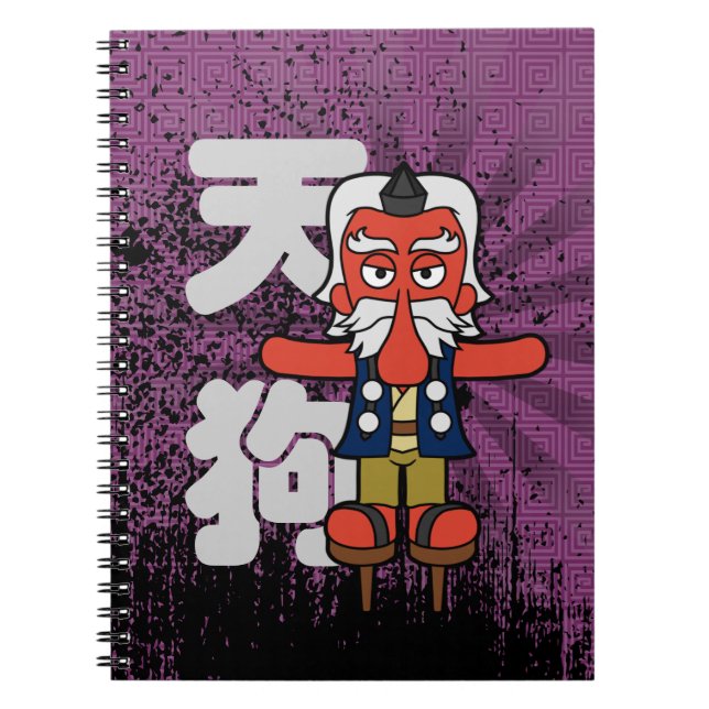Little Daitengu Yokai Grunge Notizblock (Vorderseite)