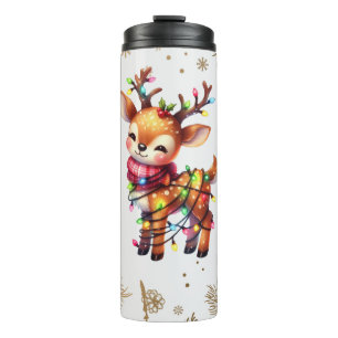 Little Deer - Holiday Lights Thermosbecher