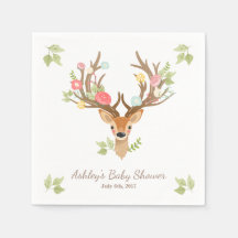 Little Deer Paper Napkin Wald Antlers Dusche