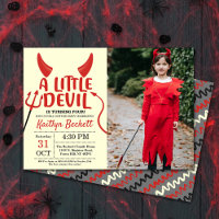 Little Devil any Age Halloween Geburtstags-Foto