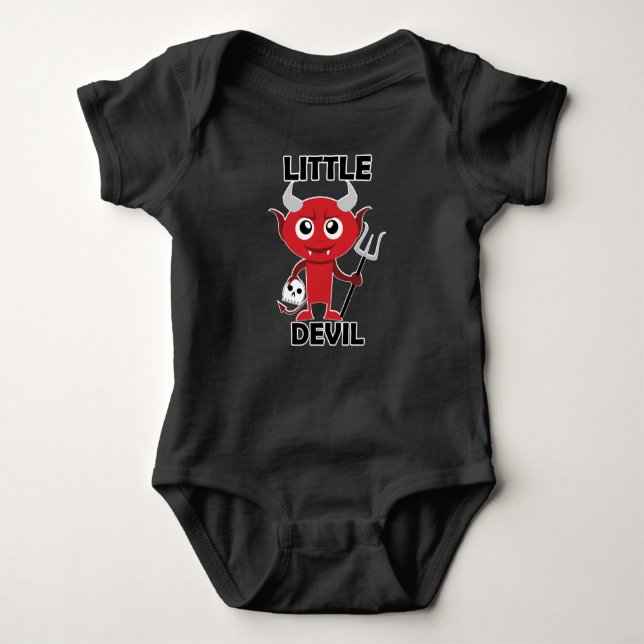 Little Devil - Baby Jersey Bodysuit Baby Strampler (Vorderseite)