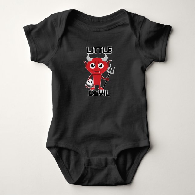 Little Devil - Baby Jersey Bodysuit Strampler (Vorderseite)