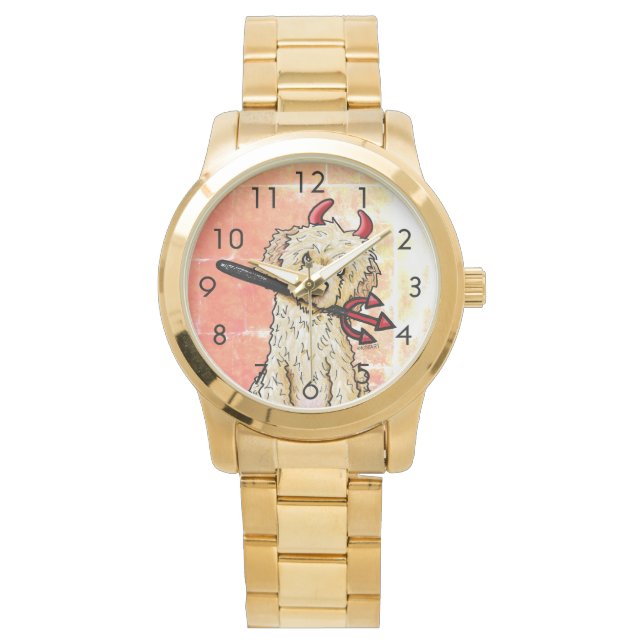Little Devil DOODLEMOJI KiniArt Watch Armbanduhr (Vorderseite)