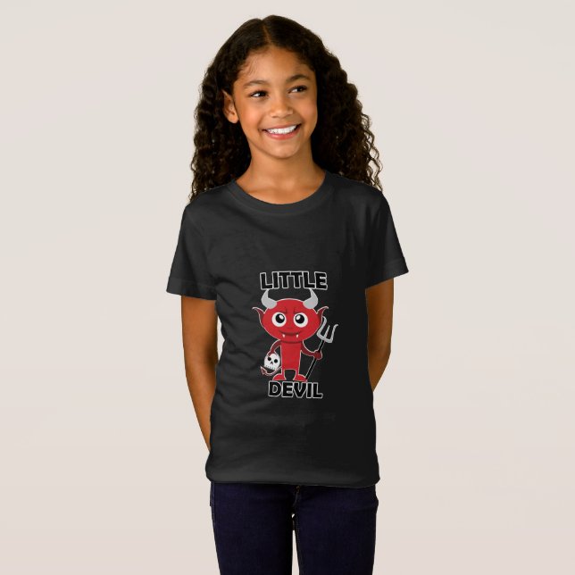 Little Devil - Girls' Fine Jersey T - Shirt (Vorne ganz)