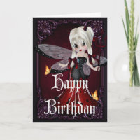 Little Devil Ladybug Design 2b Happy Birthday Card