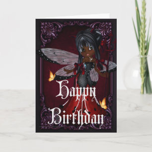Little Devil Ladybug Design 4b Happy Birthday Card Karte