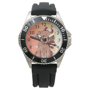 Little Devil Red DOODLEMOJI Watch Armbanduhr