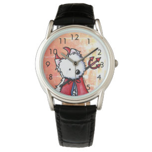 Little Devil Red WESTIE Watch Armbanduhr
