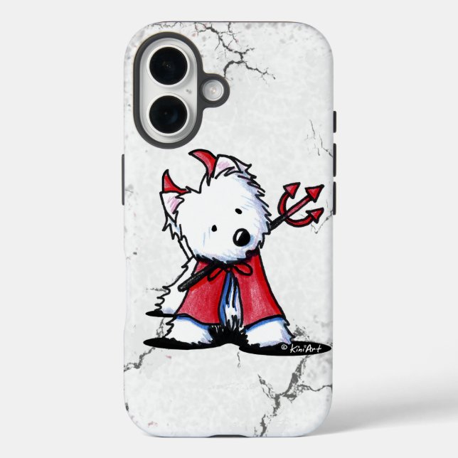 Little Devil Westie Dog iPhone 5 Fall-Mate Fall Case-Mate iPhone Hülle (Rückseite)