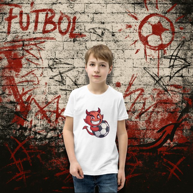 Little Devil with a soccer ball T-Shirt (Von Creator hochgeladen)