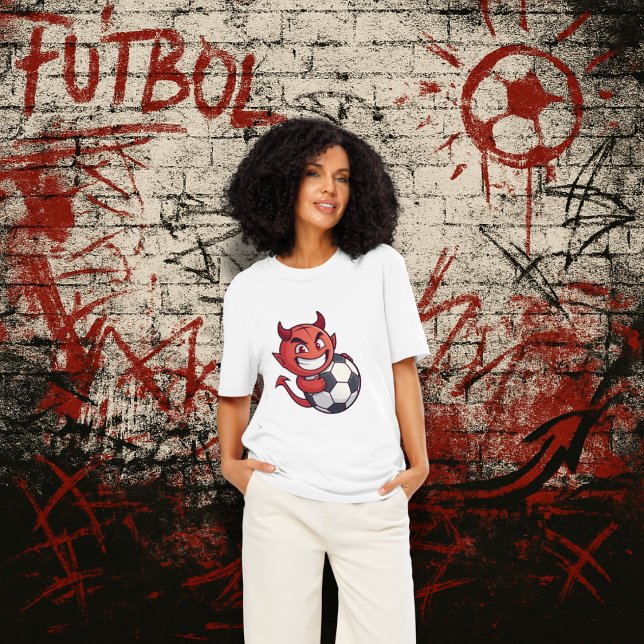 Little Devil with a soccer ball T-Shirt (Von Creator hochgeladen)