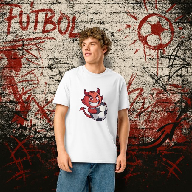 Little Devil with a soccer ball T-Shirt (Von Creator hochgeladen)