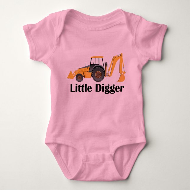 Little Digger - Baby Jersey Bodysuit  Baby Strampler (Vorderseite)