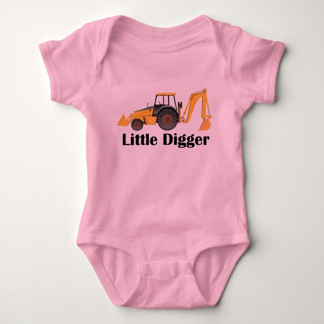 Little Digger - Baby Jersey Bodysuit Strampler (Vorderseite)