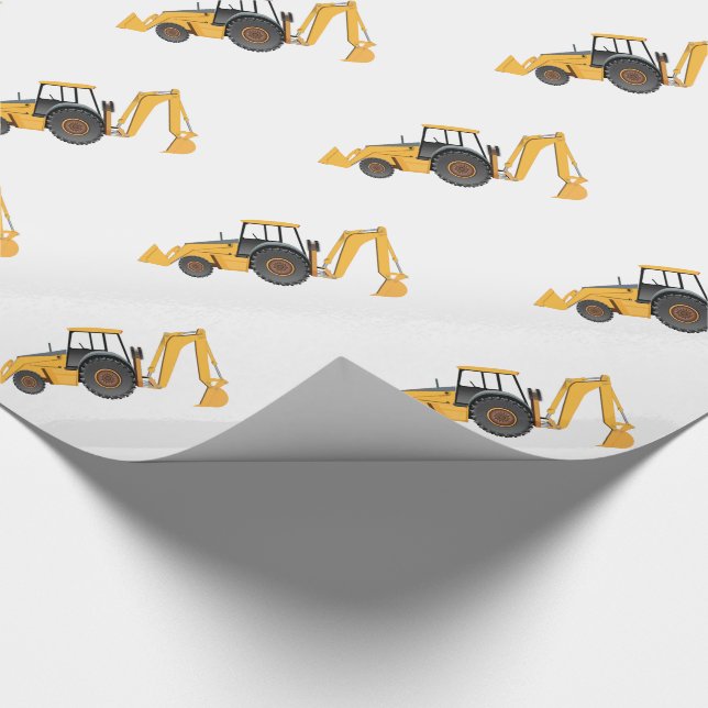 Little Digger - Glossy Wrapping Paper, 30" x 6'  Geschenkpapier (Ecke)