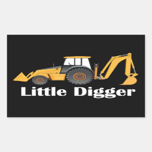 Little Digger - Klebekleber, glänzende  Rechteckiger Aufkleber