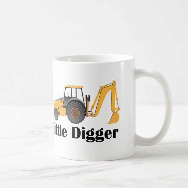 Little Digger - White 11 oz Classic White Tasse  (Rechts)