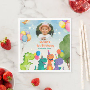Little Dino 1. Geburtstag Papier Servietten