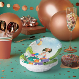 Little Dino 1st Birthday Paper Plate Pappteller