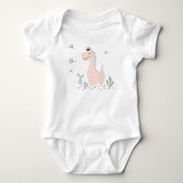 Little Dino Delight Baby Strampler (Vorderseite)