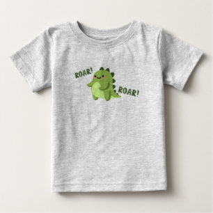 "Little Dino Delight: Niedliches Green Baby T-Shir T-shirt