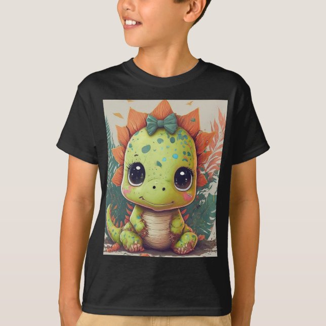 Little Dino Explorer: Mit Zuversicht reden! T-Shirt (Vorderseite)