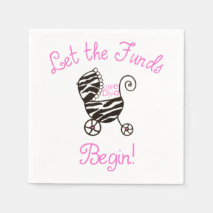 Little Diva - "Lass die Fonds beginnen!" Serviette