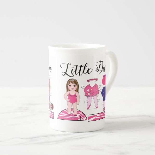 "Little Diva"-Tasse Prozellantasse (Vorderseite Rechts)