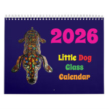 Little Dog Glass Calendar