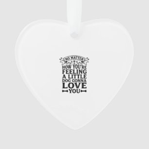 Little Dog Love You Vintage-Typografie-Design_1 Ornament
