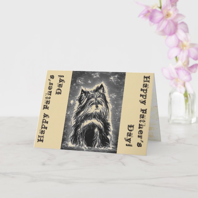 Little Doggy in blau Karte (Orchidee)