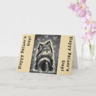 Little Doggy in blau Karte