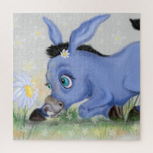 Little Donkey und Daisy - Bild hinzufügen /Text Puzzle