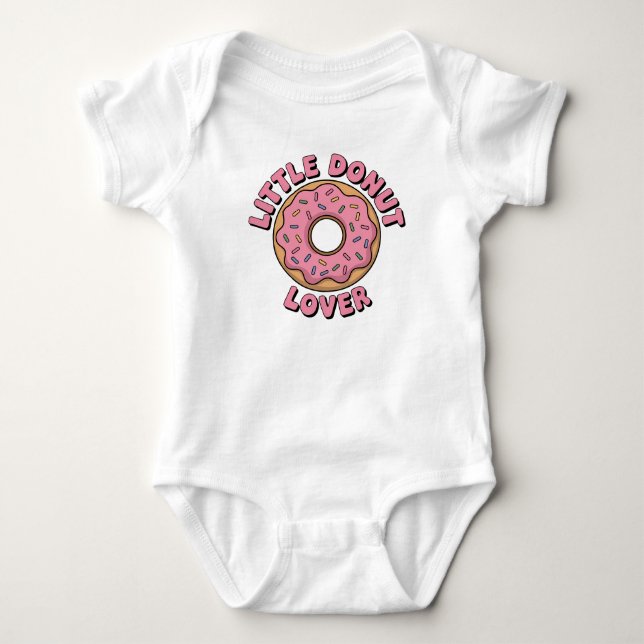Little Donut Lover Baby Strampler (Vorderseite)