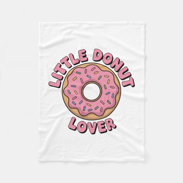 Little Donut Lover | Kinder Fleecedecke (Vorderseite)
