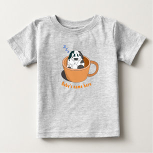 Little Dotty Hunny schläft in der Kaffeetasse B Baby T-shirt