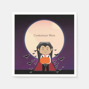 Little Dracula Vampire Halloween Party Serviette