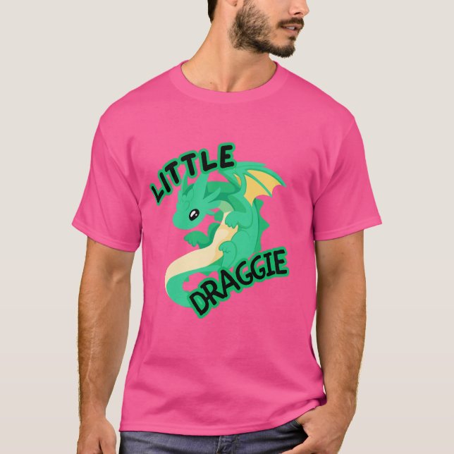 Little Draggie | Niedlicher Kawaii Dragon T - Shir T-Shirt (Vorderseite)
