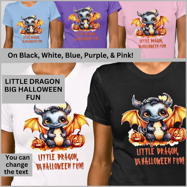 Little Dragon Baby, Big Halloween Fun, Pumpkins T-Shirt (Von Creator hochgeladen)
