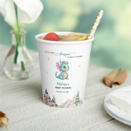 Little Dragon ist dabei, Babydusche zu schlüpfen Pappbecher