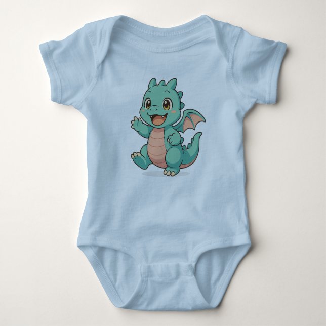 Little Dragon's Charm Baby Bodysuit Baby Strampler (Vorderseite)