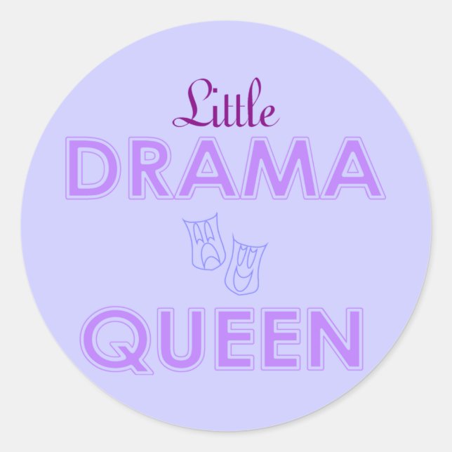 Little Drama Queen Stickers (Vorderseite)