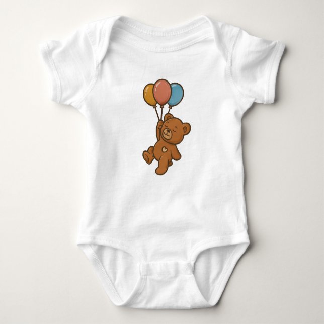 Little Dreamer Teddy Bar Anzug Baby Strampler (Vorderseite)