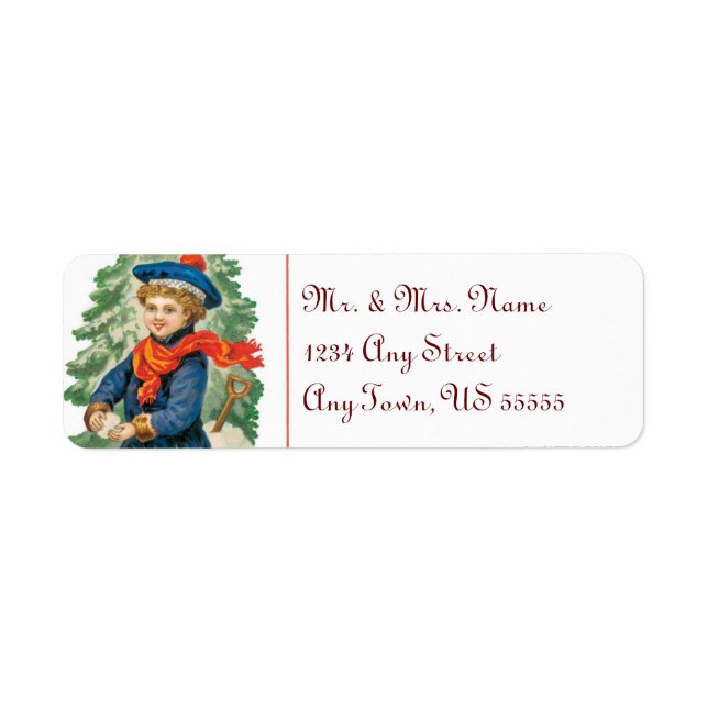 Little Drummer Boy Christmas Address Labels (Vorne)