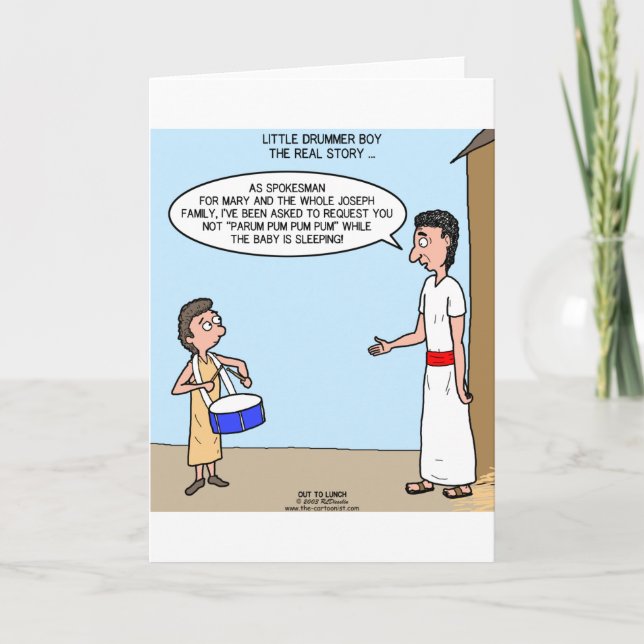Little Drummer Boy Feiertagskarte (Vorderseite)