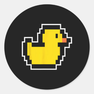 Little Duck 80er Videospiel Halloween Costume Boys Runder Aufkleber